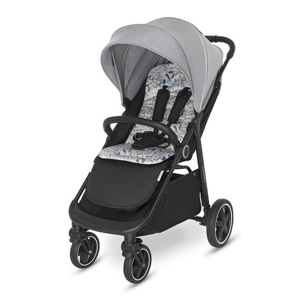 Baby Design Coco 2021 07 Gray Beige Sporta ratiņi
