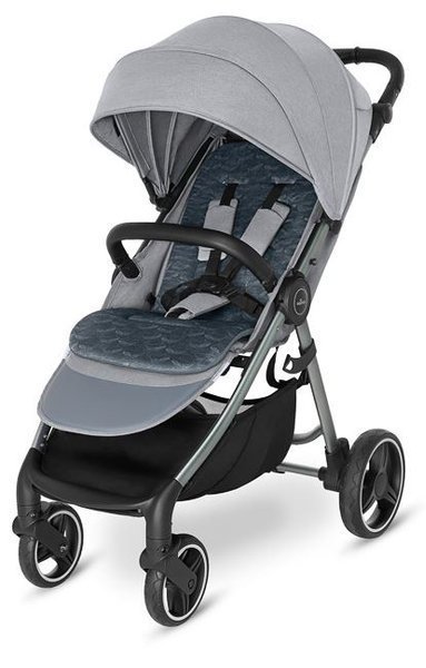 Baby Design Wave 2021 07 Gray Sporta ratiņi