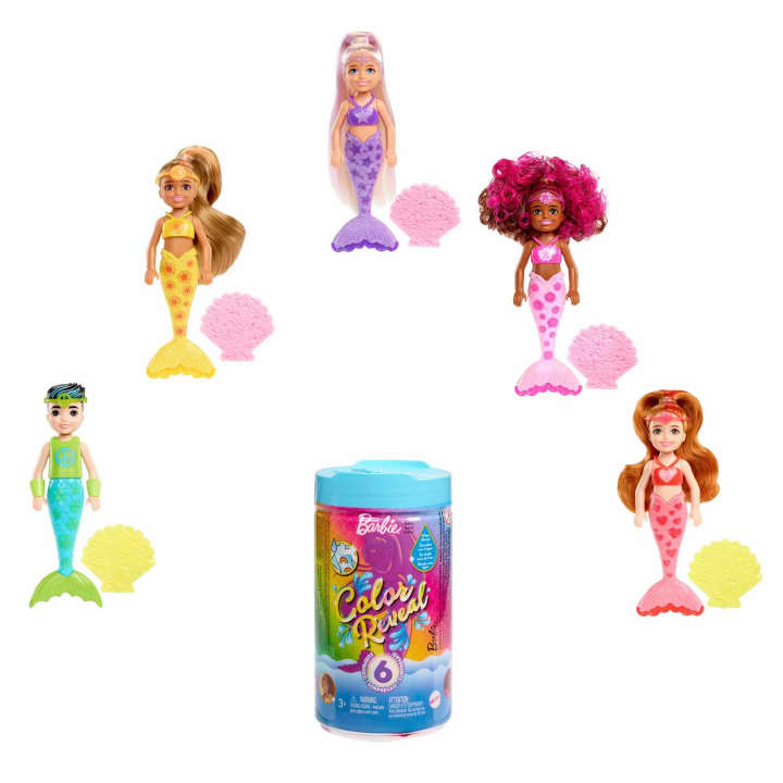 Barbie Color Reveal Chelsea Rainbow Mermaid lelle HCC75