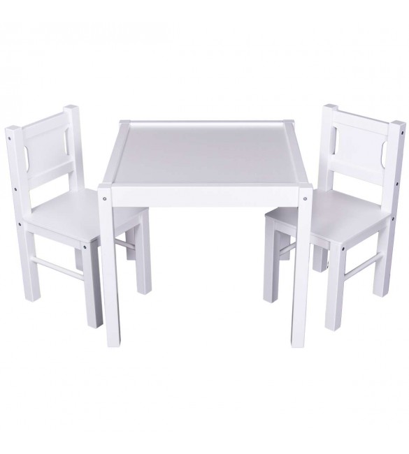 Bērnu galds un krēsliņš x2 Drewex BOGDAN white