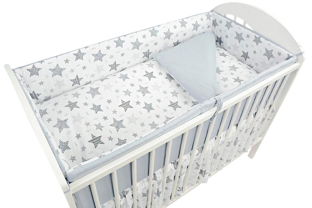 Bērnu gultas veļa: 5 daļas Ankras NEW STARS grey K-5 (135,360)