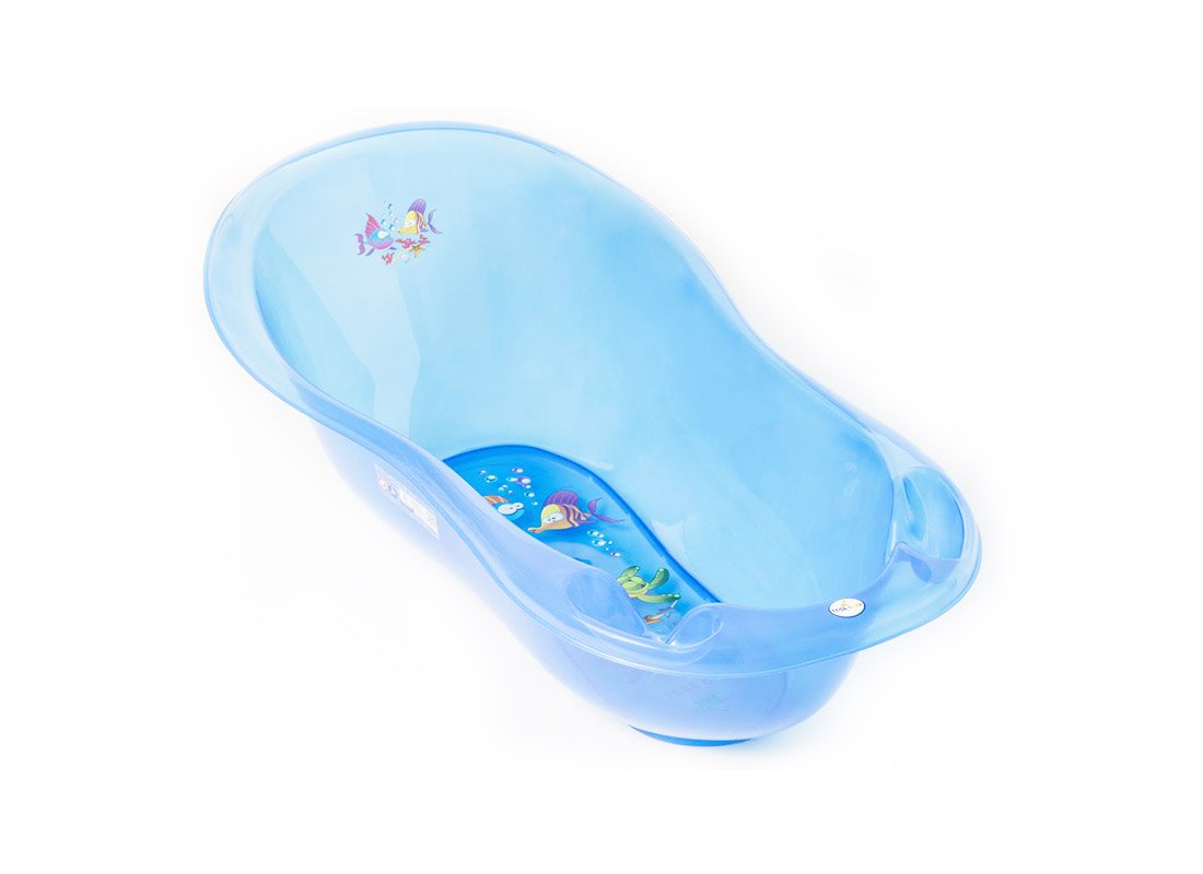 Bērnu vanna ar termometru TegaBaby AQUA blue 102 сm
