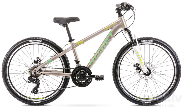 Bērnu velosipēds Romet Dirt Grey/Green 24 collas