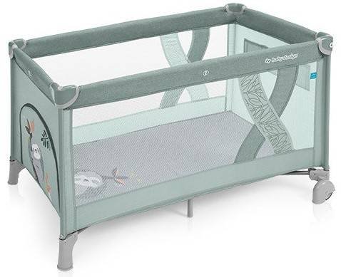 Ceļojumu gultiņa manēža Baby Design Simple Green