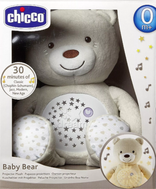 CHICCO First Dreams Медведь - проектор Beige