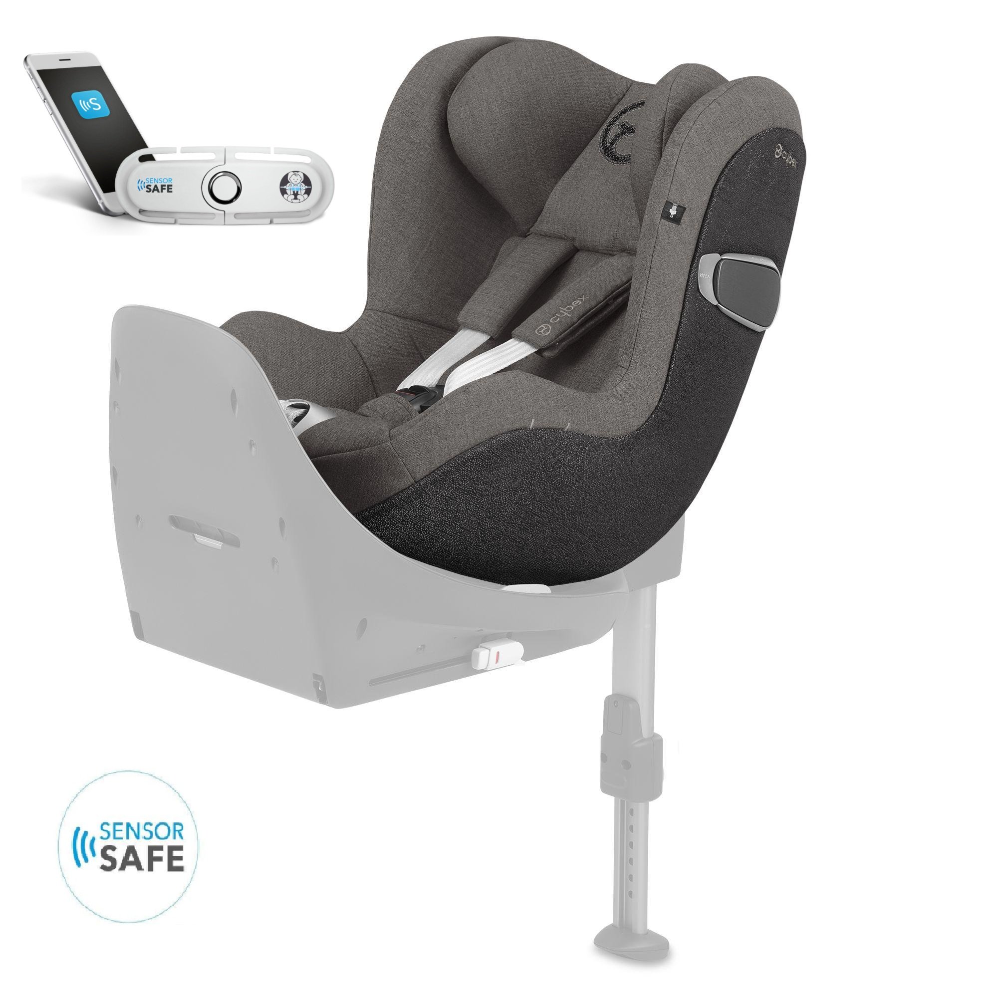 Cybex Sirona Z I-Size PLUS Soho Grey + SensorSafe Bērnu autosēdeklis 0-18 kg