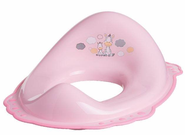 Maltex SET Zebra Pink Комплект: Подставка-Ступенька + Детский горшок + Накладка на унитаз