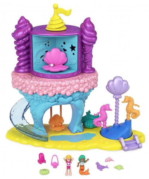 Mattel Polly Pocket Rainbow Funland Mermaid GYK41 / GYK42 Komplekts ar nāriņu