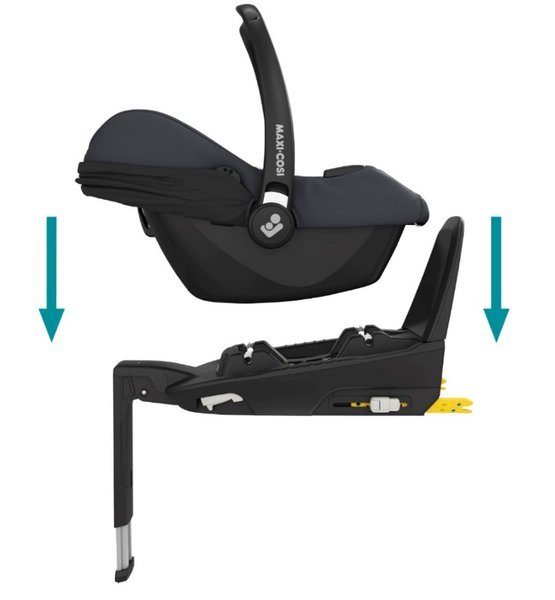 Maxi Cosi Tinca i-Size Essential graphite Bērnu autosēdeklis 0-13 kg + bāze FamilyFix2