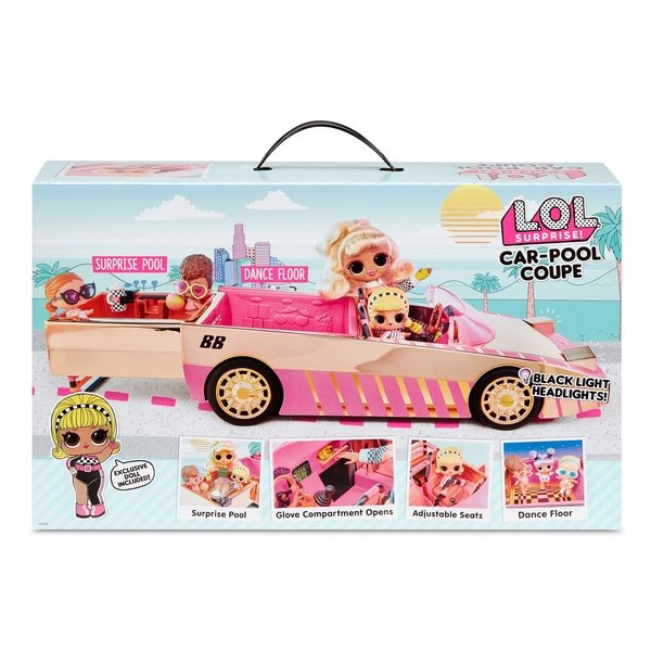 MGA LOL Surprise Car-Pool Coupe with Exclusive Doll