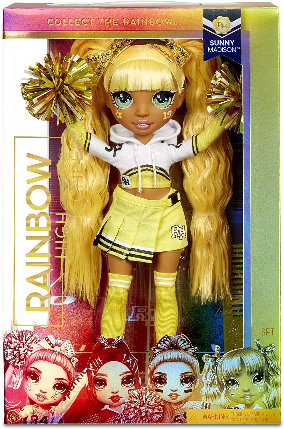 MGA Rainbow Cheer Sunny Madison – Yellow Cheerleader lelle