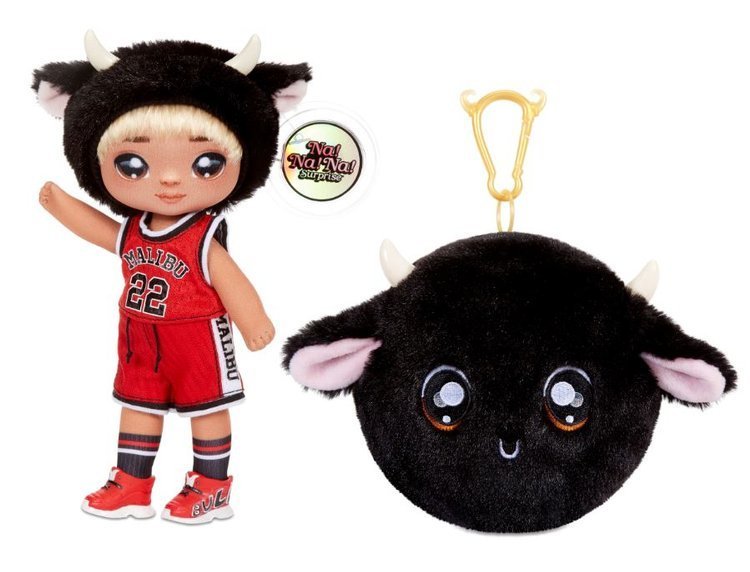 Na! Na! Na! Surprise 2-in-1 Fashion Doll & Plush Pom with Confetti Balloon Tommy Torro