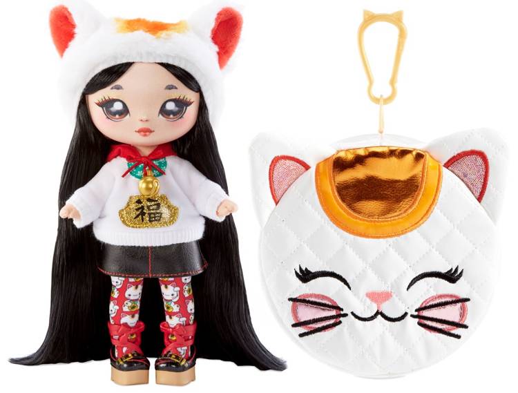 Na! Na! Na! Surprise 2in1 Glam Series 2 Glam Series 2 Liling Luck - Lucky Cat Fashion Doll & Pom