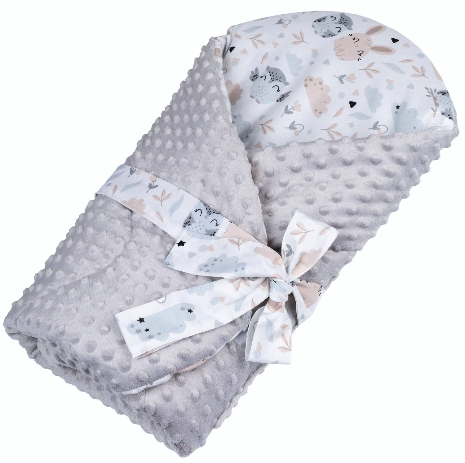 Одеяло-уголок с кокосовым вкладом MEADOW grey