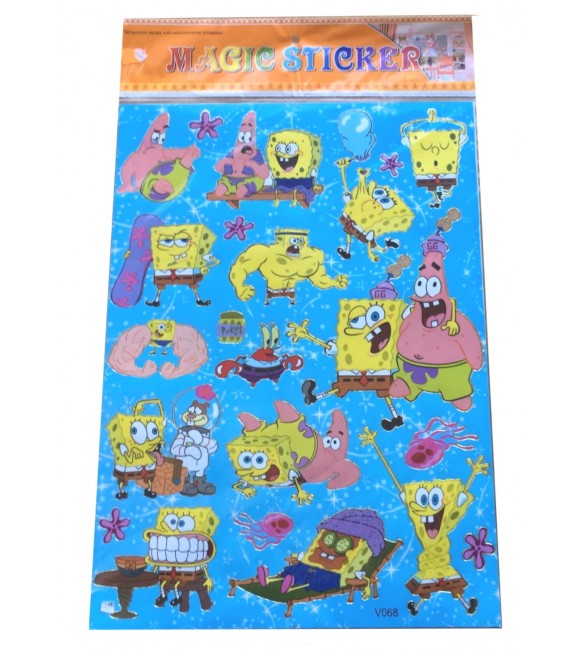 Uzlīmes Кomplekts SpongeBob 40x28 cm 16996