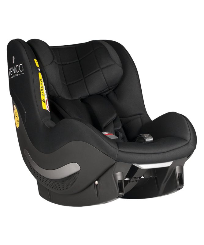Venicci I-size AEROFIX Black Bērnu autosēdeklis 9-18 kg