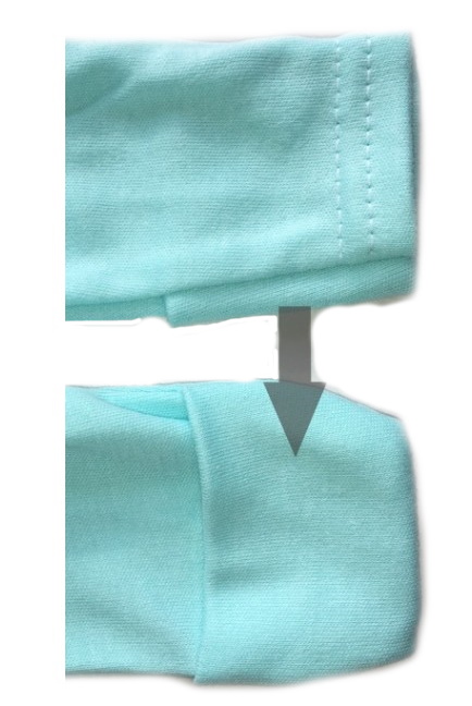 Zīdaiņu kokvilnas krekliņš ar cimdiņu ZUZIA-594