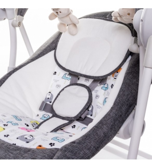 Кресло-качалка 4baby SWING Grey