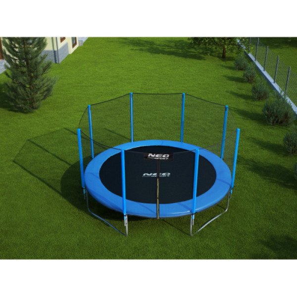Batuts Neo-Sport ar Ārējo aizsargtīklu 404 cm 13FT + trepes dāvanā