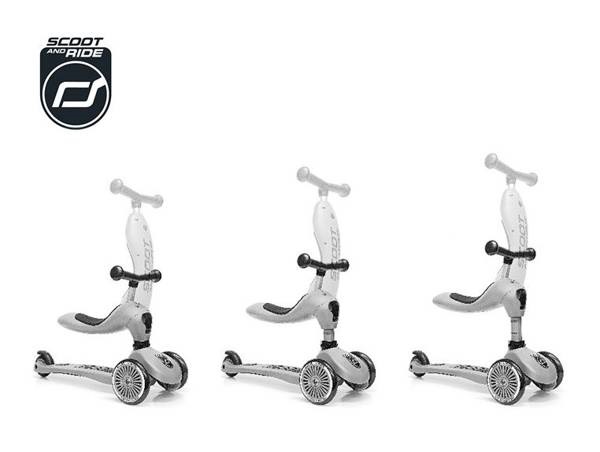 Трехколесный cамокат c сиденьем Scootandride Highwaykick 2in1 Kiwi