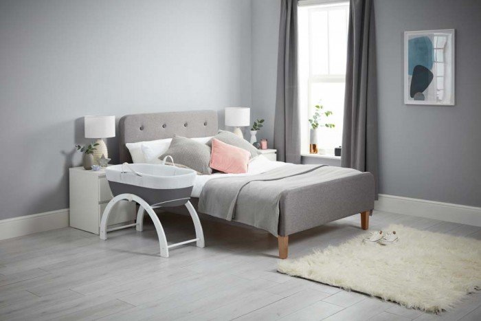 Bērnu šūpulis Shnuggle Dreami grey 2in1