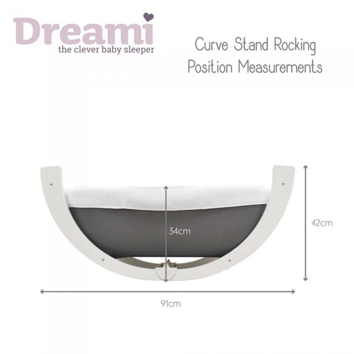 Bērnu šūpulis Shnuggle Dreami grey 2in1