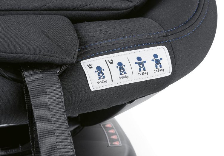Chicco Seat4Fix Air Black air 360 Bērnu autosēdeklis 0-36 kg