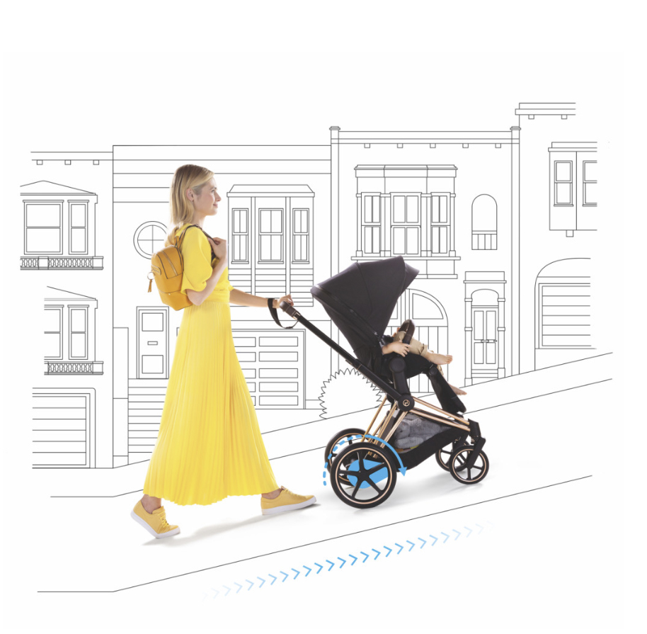 Cybex e-Priam Deep Black Chrome black frame Bērnu rati 4in1
