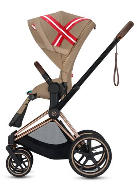 Cybex e-Priam Karolina Kurkova Matt black frame Pastaigu rati