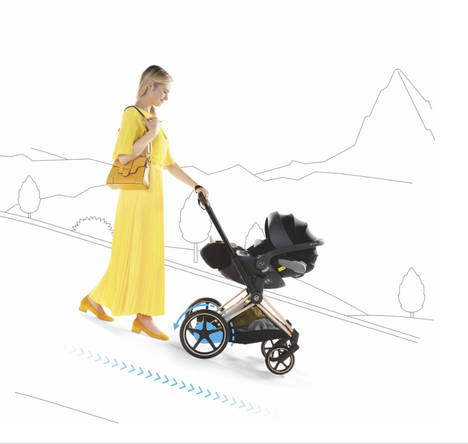 Cybex e-Priam Khaki Brown Chrome brown frame Bērnu rati 4in1