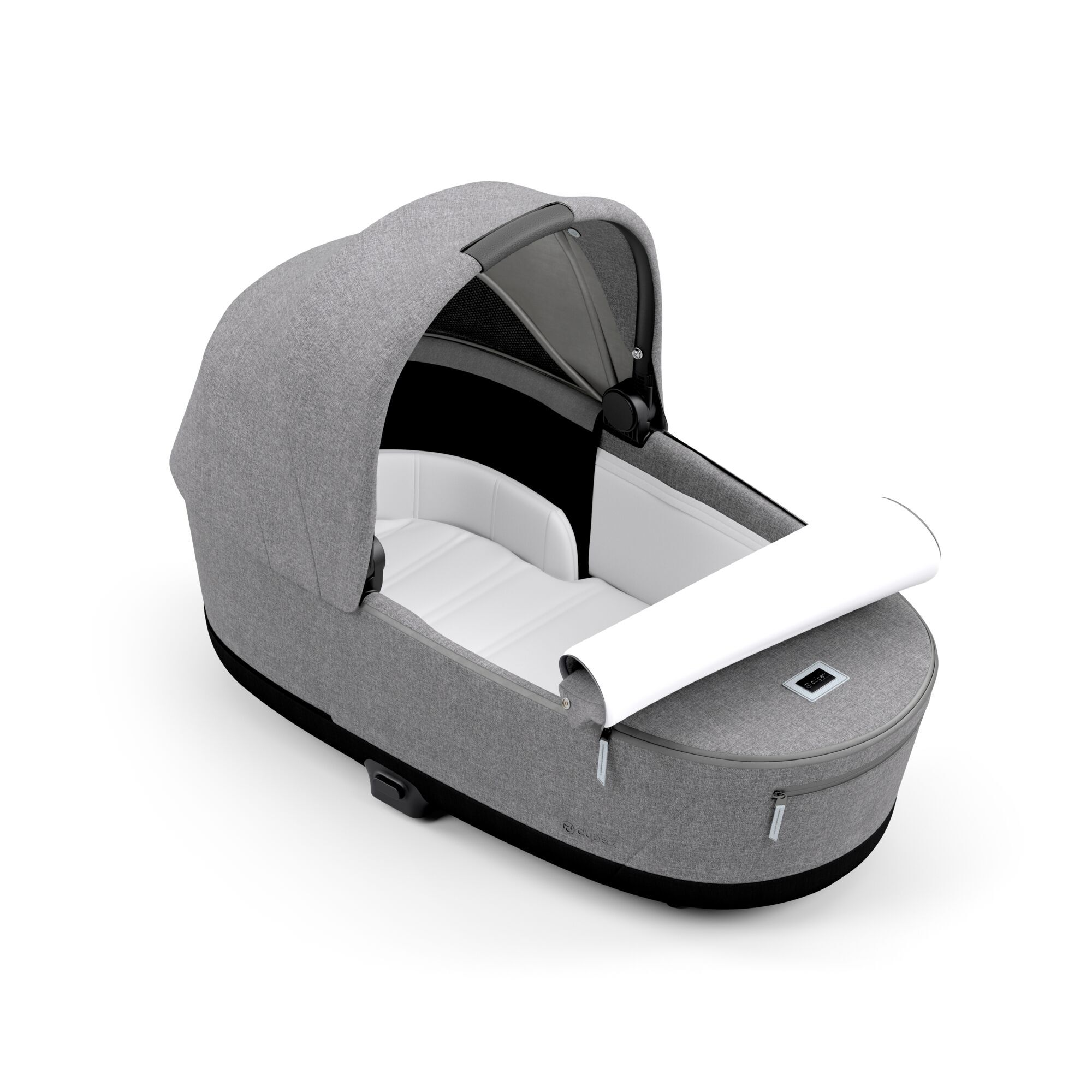 Cybex e-Priam Manhattan Grey Plus Matt black frame Bērnu rati 4in1
