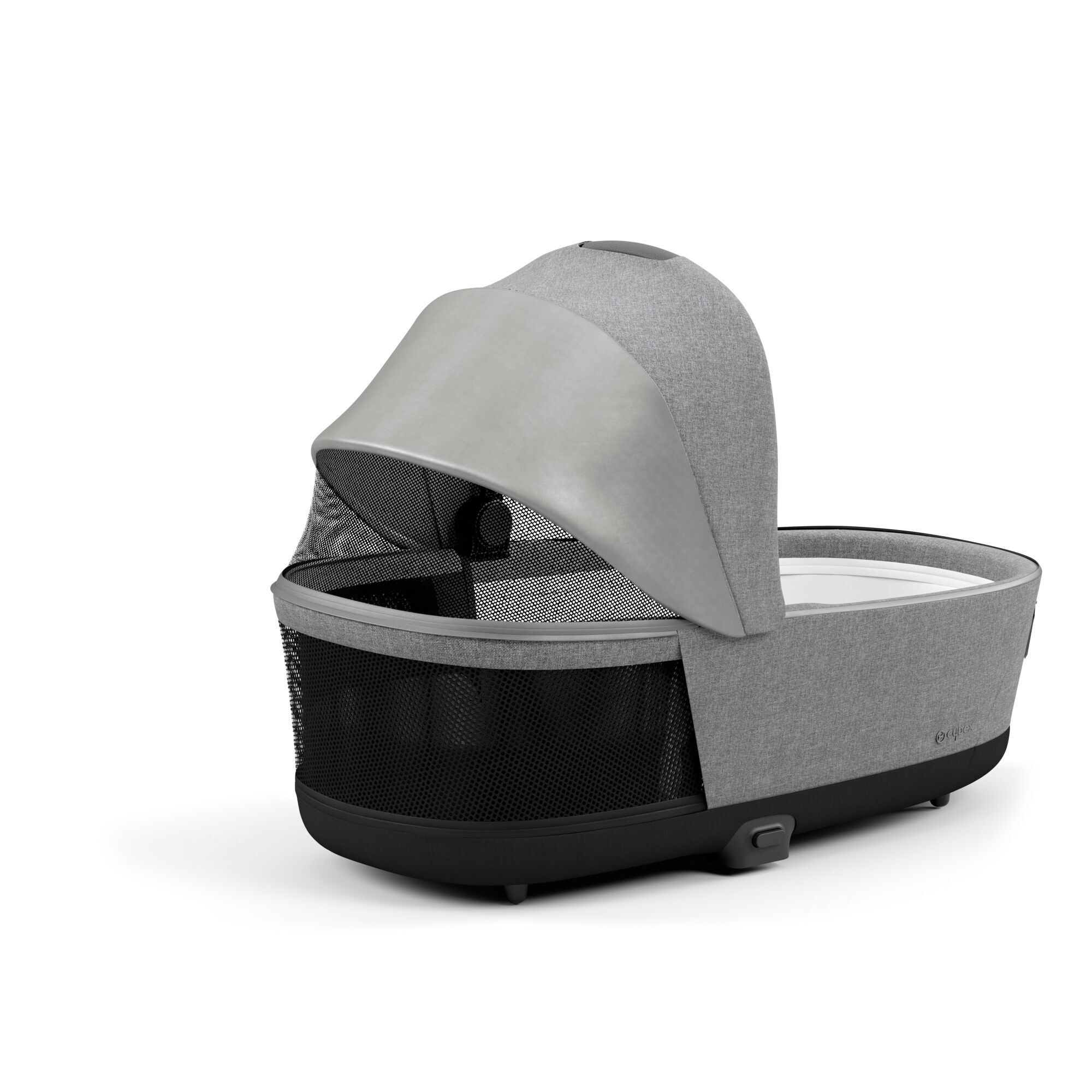 Cybex e-Priam Manhattan Grey Plus Matt black frame Bērnu rati 4in1