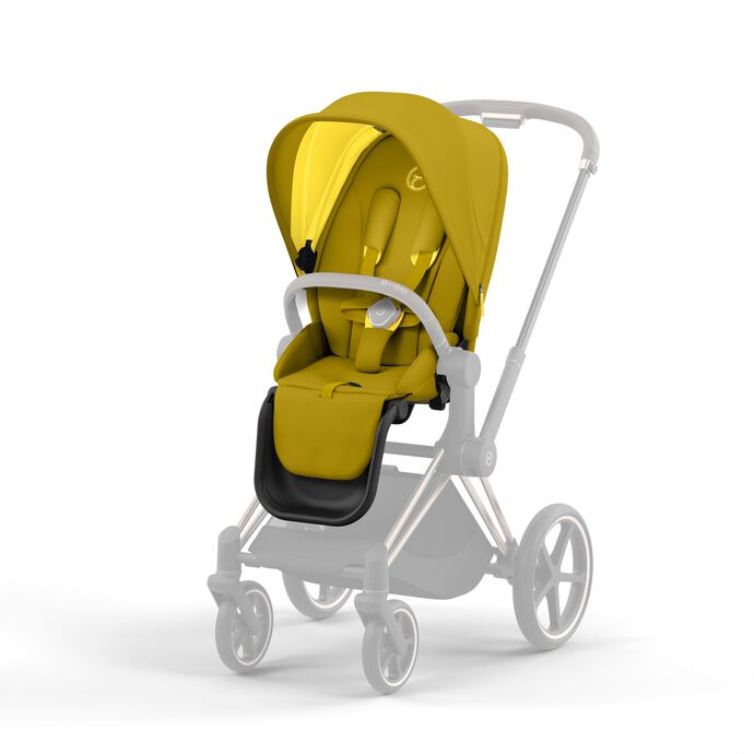 Cybex e-Priam Mustard Yellow Chrome black frame Bērnu rati 4in1