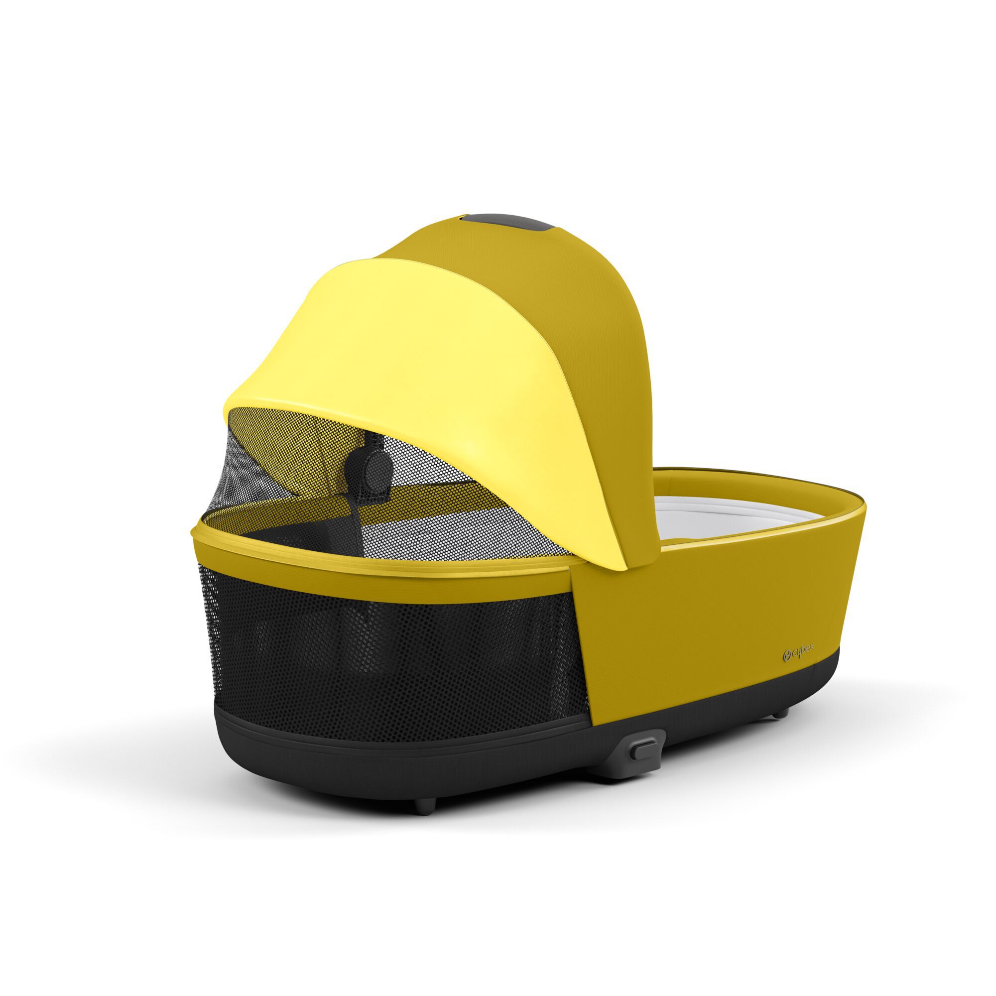 Cybex e-Priam Mustard Yellow Chrome brown frame Bērnu rati 4in1
