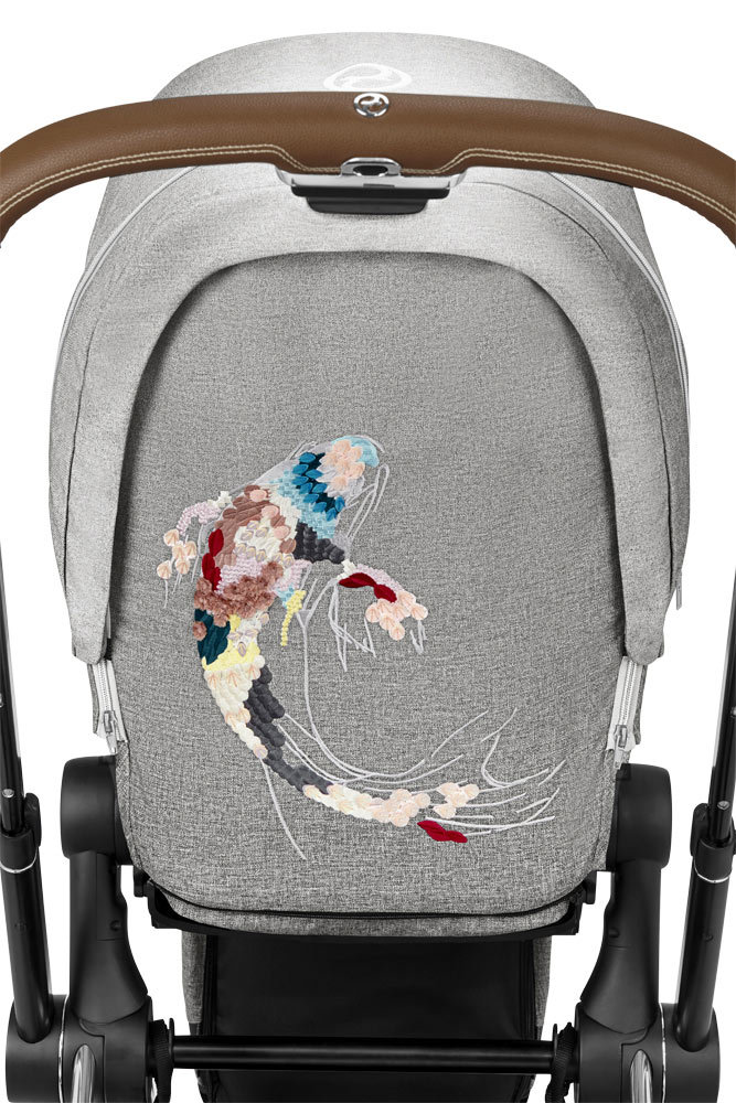 Cybex Mios 3.0 + Cloud Z i-Size Koi Crystallized + Chrome Brown frame Детская коляска 3in1