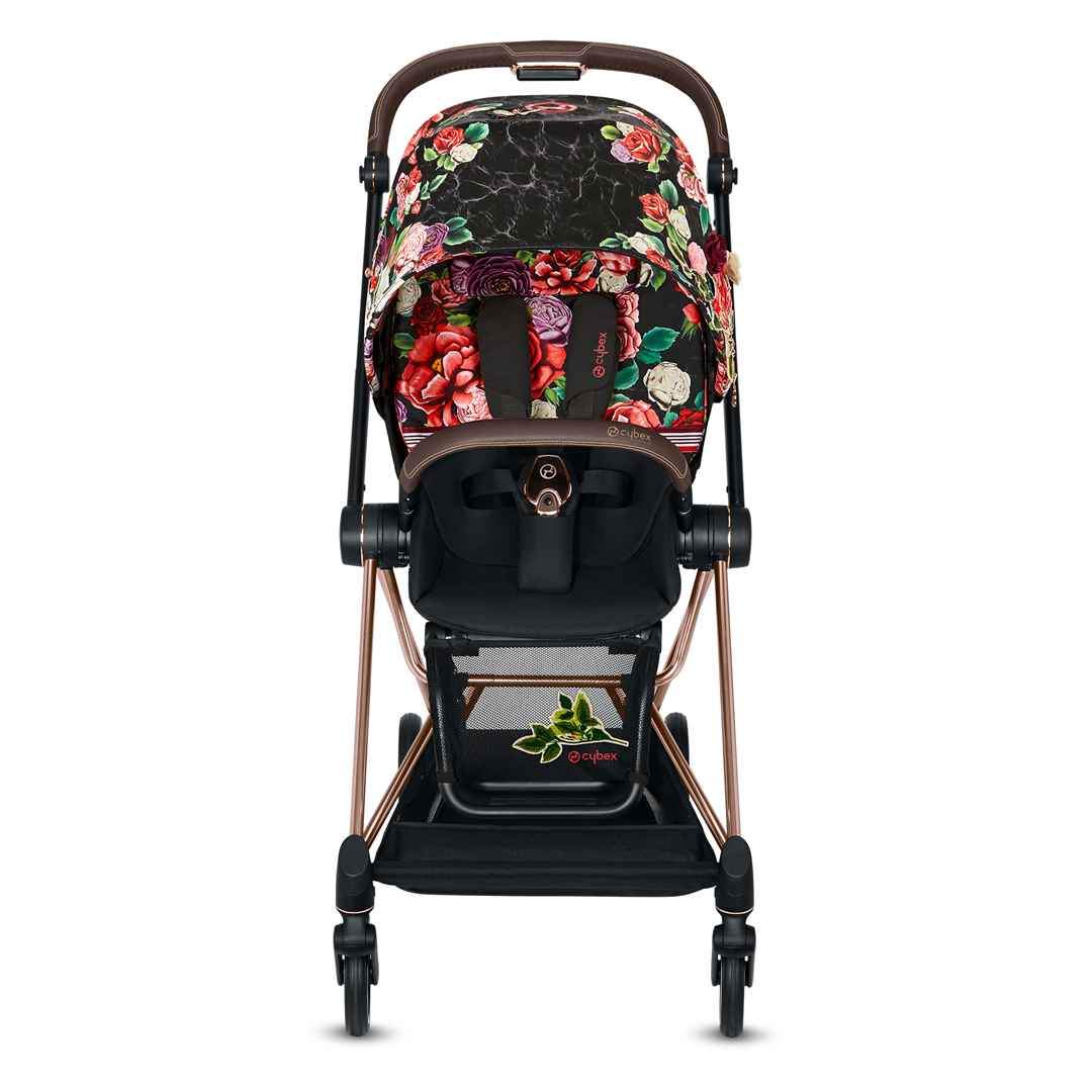 Cybex Mios 3.0 Spring Blossom Dark + Cloud Z i-Size + Matt Black frame Детская коляска 3in1