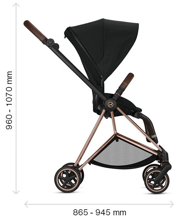 Cybex Mios Dream Grey Simply Flowers Pastaigu Bloks
