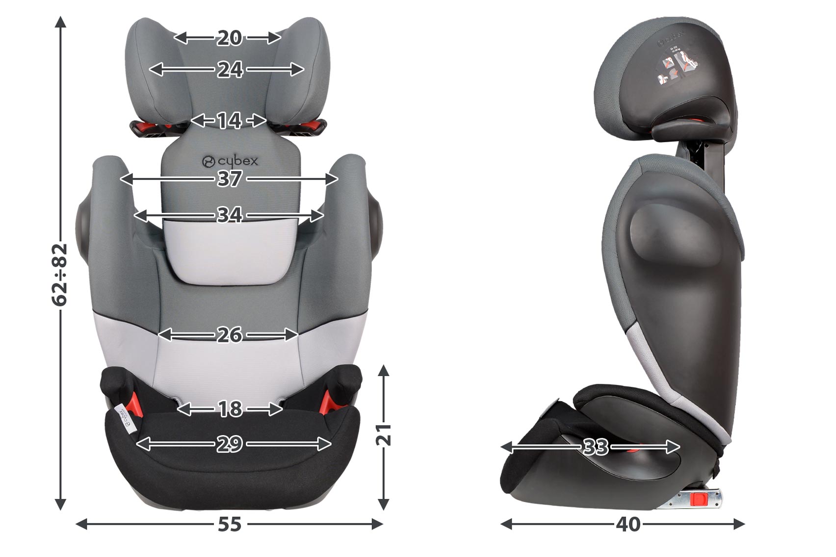 Cybex Pallas M-Fix SL Purple Rain Bērnu autosēdeklis 9-36 kg