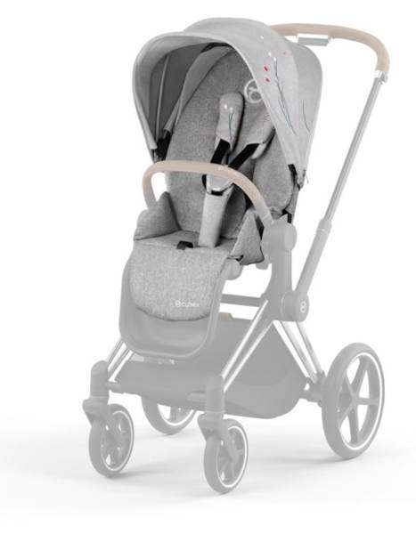 Cybex Priam 4.0 + Cloud Z2 I-size Chrome black frame Koi Crystallized Детская коляска 3in1