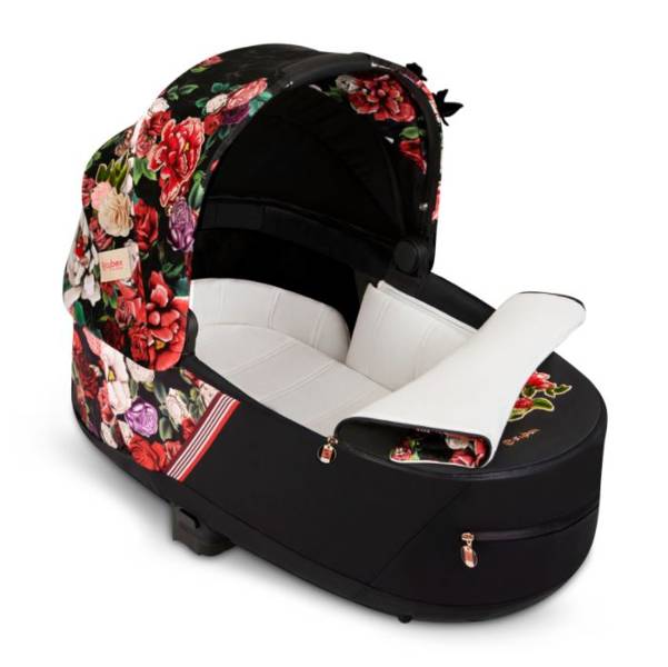 Cybex Priam 4.0 + Cloud Z2 I-size Chrome brown frame Spring Blossom Dark Bērnu rati 3in1