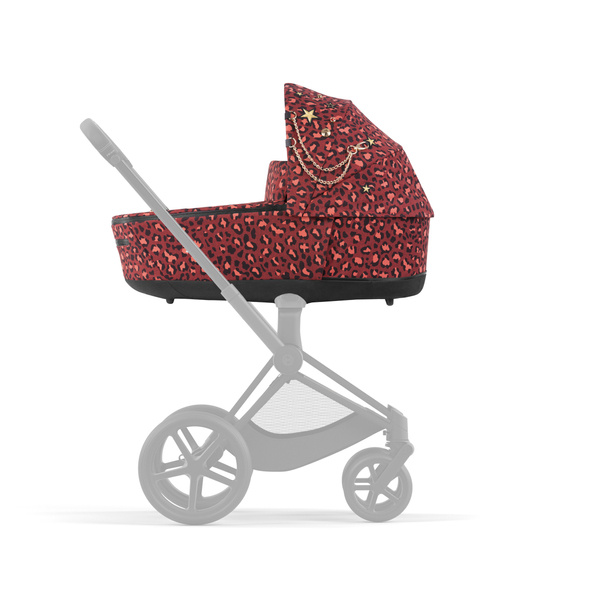 Cybex Priam 4.0 + Cloud Z2 I-size + Matt black frame Rosenrot Red by Alec Voelkel Bērnu rati 3in1