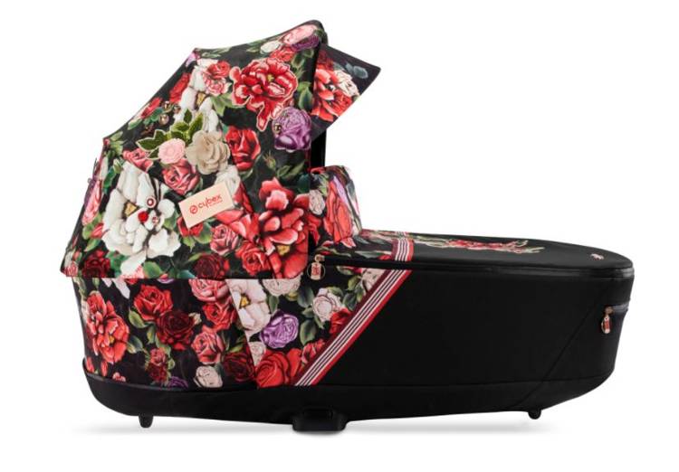 Cybex Priam 4.0 + Cloud Z2 I-size Matt black frame Spring Blossom Dark Детская коляска 3in1