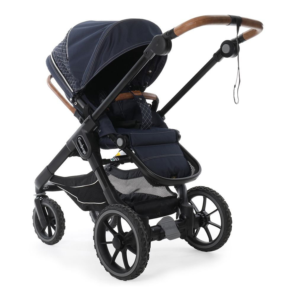 Emmaljunga NXT90 De Luxe Scandinavian Blue Black frame Bērnu rati 2in1