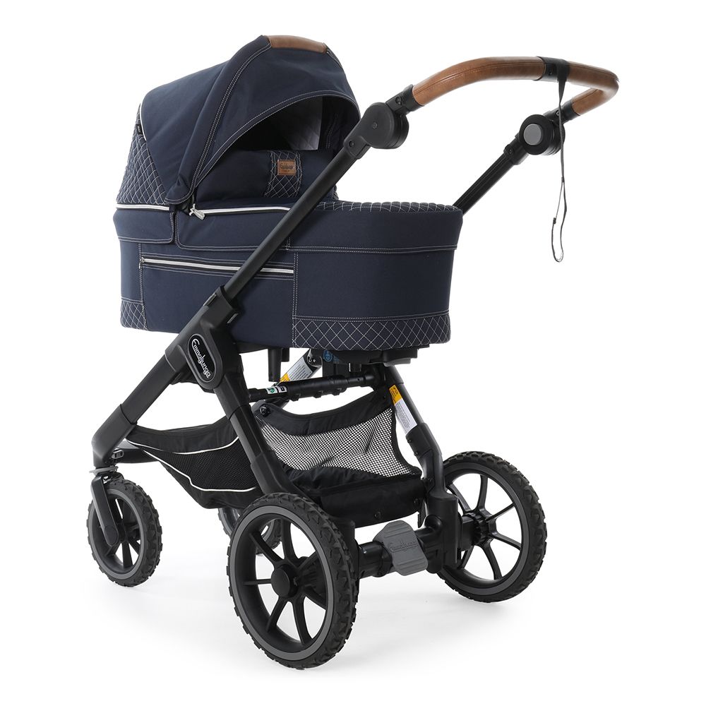 Emmaljunga NXT90 De Luxe Scandinavian Blue Silver frame Bērnu rati 2in1
