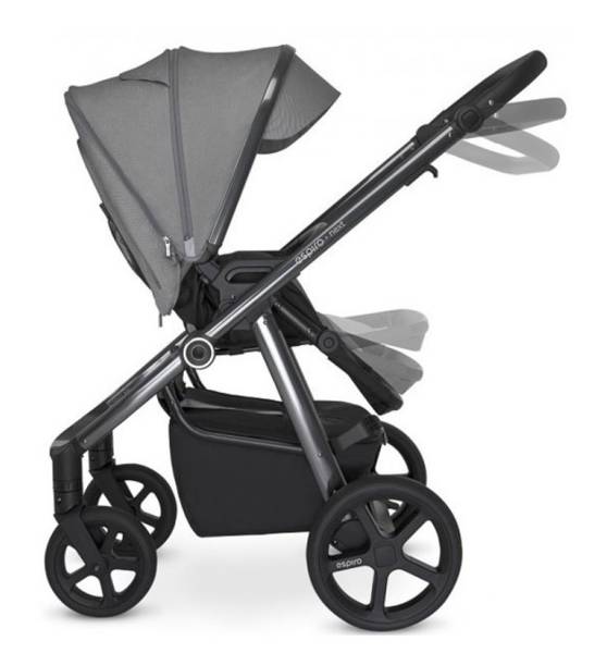 Espiro Next Up 607 Grey Shades Black Chrome Универсальная коляска 2 в 1