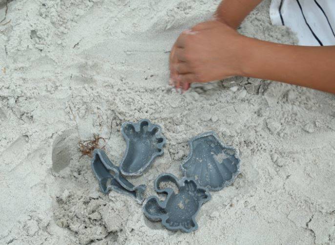 Funkit World Scrunch Silikona smilšu formiņas Coral