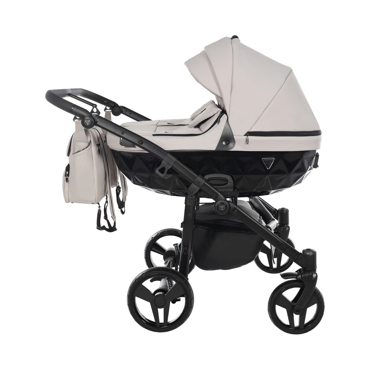 Junama Basic Duo 05 Clay Grey Dvīņu rati 2in1