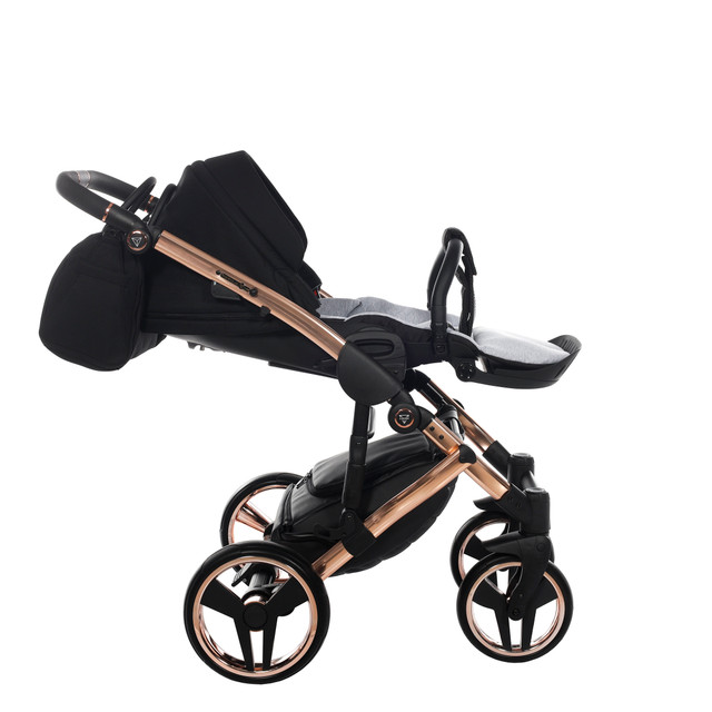 Junama Diamond Individual 03 Black rose gold Bērnu rati 2 in 1