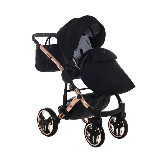 Junama Diamond Individual 03 Black rose gold Bērnu rati 2 in 1
