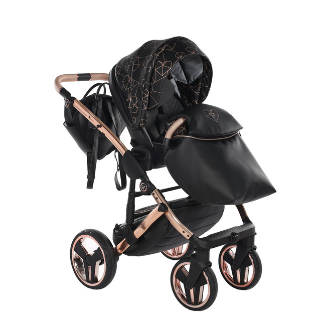 Junama Heart 02 Black rose gold Детская коляска 2in1